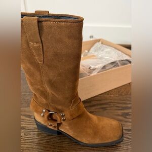Steve Madden Brown Suede Heeled Boots